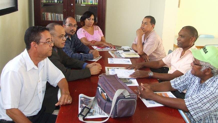 Reunión de los periodistas en la ciudad de Moca